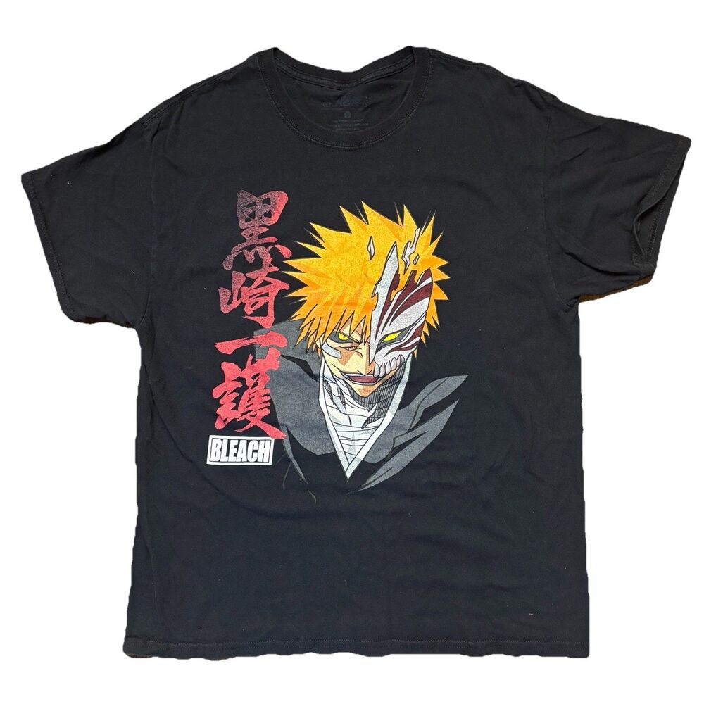 Bleach Ichigo Kurosaki Hollow Mask Anime T Shirt Mens Large Black